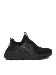 Kappa Sneakersy CEOWB-WK243139(CH) Czarny. Czarne buty sportowe chłopięce Kappa, bez wzorów, z materiału, bez zapięcia. Za 129.99 zł.