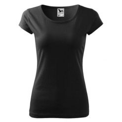 Koszulka Damska Pure. Czarne bluzki damskie ALDER, bez wzorów, casualowe, bez kołnierzyka, bez ramiączek. Za 54.99 zł.