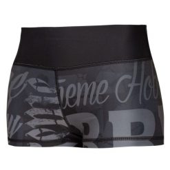 Spodenki sportowe damskie do jogi fitnessu EXTREME HOBBY LETTERS. Czarne spodenki sportowe damskie EXTREME HOBBY, s, z dzianiny, do biegania. Za 148.00 zł.