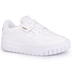 Buty damskie sportowe do chodzenia Puma CALI DREAM LTHB WNS. Białe buty sportowe na co dzień damskie Puma, bez wzorów, z jeansu, trekkingowe. Za 249.00 zł.