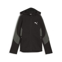 Puma Bluza Evostripe Full-Zip Dk 67919601. Czarne bluzy z kapturem męskie Puma, l, z bawełny. Za 174.35 zł.