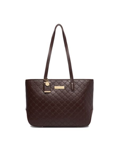 Nine West Torebka CEO-REFINED ELEGANCE-JH7436 Brązowy. Brązowe torebki klasyczne damskie Nine West, bez wzorów, ze skóry, bez dodatków. Za 279.99 zł.