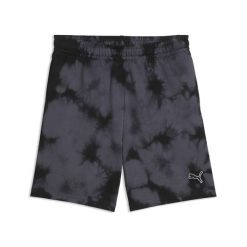 Młodzieżowe luźne szorty Essentials z efektem tie-dye PUMA. Czarna szorty męskie Puma, bez wzorów, z bawełny, młodzieżowe. Za 129.00 zł.