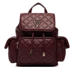 Plecak Guess. Czerwone plecaki damskie Guess, z aplikacjami. Za 324.99 zł.