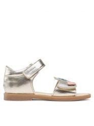 Lasocki Kids Sandały Happy CI12-2644-07 Złoty. Żółte sandały dziewczęce Lasocki Kids, ze skóry, bez zapięcia. Za 73.99 zł.