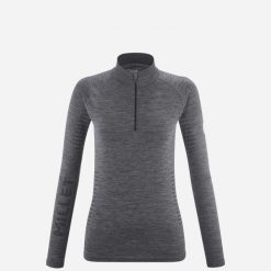 Koszulka termoaktywna damska MILLET Drynamic Warm 1/2 Zip W merino. Szare bielizna termoaktywna damska Millet, m, bez wzorów, z dzianiny. Za 349.00 zł.