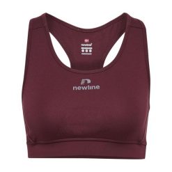 Biustonosz dla kobiet Newline Beat. Brązowe biustonosze Newline, bez wzorów, z meshu. Za 170.00 zł.