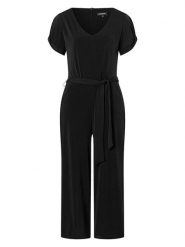 More & More Kombinezon w kolorze czarnym rozmiar: 42. Czarne kombinezony damskie MORE & MORE, bez wzorów, z tkaniny, bez kołnierzyka, bez ramiączek. Za 165.99 zł.