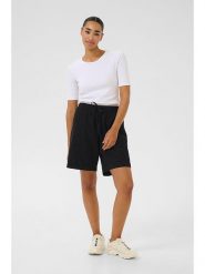 Kaffe Szorty "Naya" w kolorze czarnym rozmiar: 42. Czarne szorty damskie Kaffe, bez wzorów, z bawełny, z podwyższonym stanem. Za 86.99 zł.