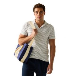 Męska Koszulka Polo Hadvo Stripe. Białe koszulki polo męskie Regatta, m, bez wzorów, z bawełny, bez ramiączek. Za 95.99 zł.