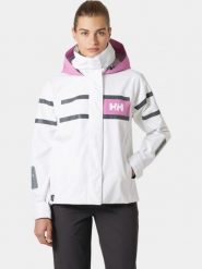 Kurtka Żeglarska Damska Helly Hansen Salt Inshore. Białe kurtki damskie Helly Hansen, l, bez wzorów, z materiału, bez kaptura. Za 999.00 zł.