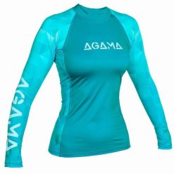 Damska koszulka lycrowa AQUA LADY. Niebieskie t-shirty damskie AGAMA, m, bez wzorów, z lycry, bez kołnierzyka. Za 225.56 zł.