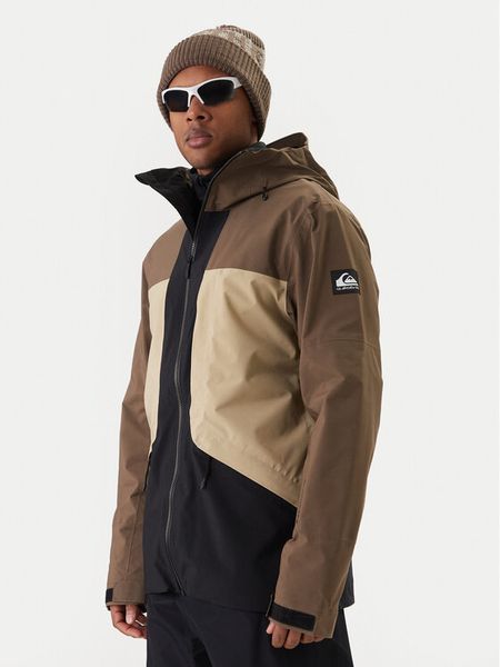Quiksilver Kurtka snowboardowa Forever Stretch Goretex Jk EQYTJ03477 Brązowy Modern Fit. Brązowe kurtki narciarskie i snowboardowe damskie Quiksilver, m, bez wzorów, z gore-texu, bez kaptura, narciarskie, gore-tex. Za 1,269.00 zł.
