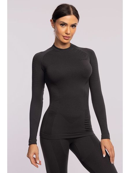 Spaio Koszulka termiczna "Play" w kolorze szarym rozmiar: S. Szare bluzki sportowe damskie Spaio, s, bez wzorów, z materiału, bez ramiączek. Za 192.33 zł.