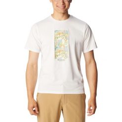 Koszulka sportowa męska Columbia Men's Sun Trek Short Sleeve Graphic Tee z krótk. Niebieskie t-shirty sportowe męskie Columbia, na lato, m, z bawełny, bez ramiączek, rowerowe. Za 219.00 zł.