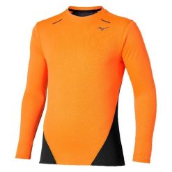 Koszulka termoaktywna Mizuno Thermal Charge. Brązowe bielizna termoaktywna męska Mizuno, xl, z tkaniny, bez ramiączek, do biegania. Za 189.99 zł.