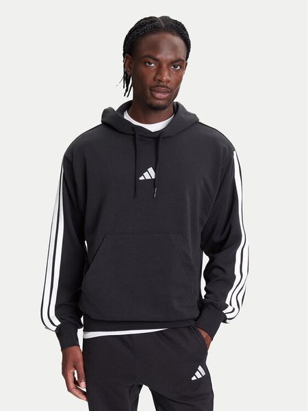 Adidas Bluza Essentials 3-Stripes JD1874 Czarny Regular Fit. Czarne bluzy bez kaptura męskie Adidas, m, z bawełny. Za 189.99 zł.