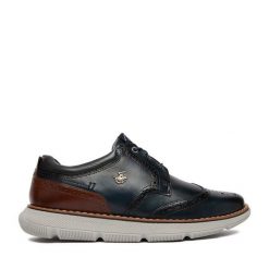 Półbuty Beverly Hills Polo Club. Niebieskie półbuty męskie Beverly Hills Polo Club, bez zapięcia. Za 399.99 zł.