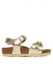 Birkenstock Sandały Rio As 1029486 Złoty. Żółte sandały dziewczęce Birkenstock, ze skóry, bez zapięcia. Za 319.99 zł.