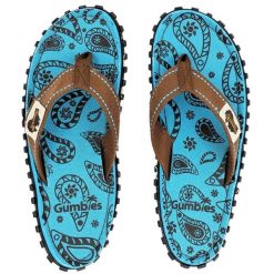 Japonki damskie GUMBIES ISLANDER FLIP FLOPS. Niebieskie klapki damskie Gumbies, bez wzorów, bez obcasa. Za 54.99 zł.