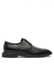 Hugo Półbuty Gryff Derb Lt 50529049 Czarny. Czarne buty wizytowe męskie Hugo, ze skóry, bez zapięcia. Za 569.99 zł.