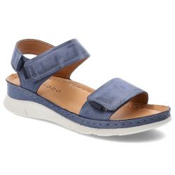Granatowe Sandały Armodo Stylowe Sportowe Obuwie Damskie. Niebieskie buty sportowe na co dzień damskie Armodo, bez wzorów, ze skóry, bez obcasa. Za 269.00 zł.