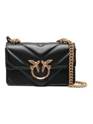 Pinko Skórzana torebka w kolorze czarnym - 22 x 14 x 7 cm rozmiar: onesize. Czarne torebki klasyczne damskie Pinko, bez wzorów, z materiału, pikowane, bez dodatków. Za 1,164.06 zł.