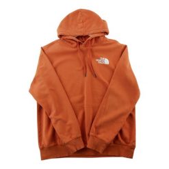 Second life - Bluza z kapturem Męska Pomarańczowa - Stan bardzo dobry. Brązowe bluzy sportowe męskie The North Face, bez wzorów, z materiału, eleganckie, bez kołnierzyka, bez ramiączek. Za 168.96 zł.