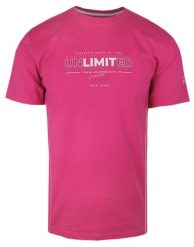 T-Shirt Męski - Róż, Magenta z Nadrukiem - Pako Jeans. Czerwone t-shirty męskie Pako Jeans, l, bez wzorów, z bawełny, bez kołnierzyka. Za 69.00 zł.