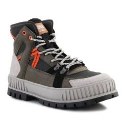 Buty Palladium Pallashock Outcity M 08877-342 zielone. Zielone buty sportowe na co dzień męskie z materiału, bez zapięcia. Za 769.83 zł.