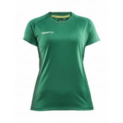 Koszulka sportowa damska Craft 1910143651000. Zielone bluzki sportowe damskie Craft, l, bez wzorów, z materiału, bez ramiączek. Za 176.00 zł.