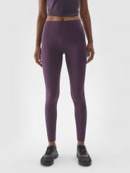 4F Legginsy sportowe w kolorze fioletowym rozmiar: XL. Różowe legginsy damskie 4f, xl, bez wzorów, z materiału. Za 79.03 zł.