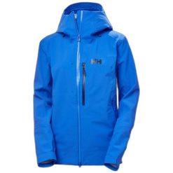 Damska kurtka turystyczna Helly Hansen Verglas BC. Niebieskie kurtki damskie Helly Hansen, bez wzorów, bez kaptura, narciarskie. W wyprzedaży za 1,230.00 zł.