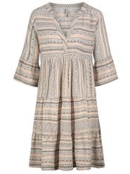 Sublevel Sukienka w kolorze szaro-pomarańczowym rozmiar: L. Szare sukienki damskie Sublevel, na imprezę, l, bez wzorów, z wiskozy, klasyczne, bez kołnierzyka, bez ramiączek, midi. Za 86.99 zł.