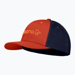 Czapka z daszkiem NORRONA Flexfit 3D. Czerwone czapki męskie NORRONA, bez wzorów, z bawełny. Za 189.99 zł.