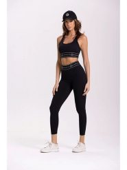 Onamaste Legginsy sportowe "Millie" w kolorze czarnym rozmiar: S/M. Czarne legginsy damskie Onamaste, m, bez wzorów, z materiału, z podwyższonym stanem, outdoorowe. Za 145.60 zł.