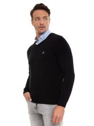 SIR RAYMOND TAILOR Sweter "Liva" w kolorze czarnym rozmiar: XL. Czarne swetry męskie Sir Raymond Tailor, xl, bez wzorów, z bawełny, bez kołnierzyka. Za 150.02 zł.