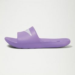 Klapki basenowe damskie Speedo Slide. Białe klapki damskie Speedo, bez wzorów, bez obcasa. Za 75.00 zł.