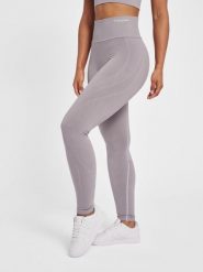 Legginsy damskie Hummel MT Flow. Fioletowe legginsy damskie HUMMEL, s, bez wzorów, z dzianiny. Za 240.50 zł.