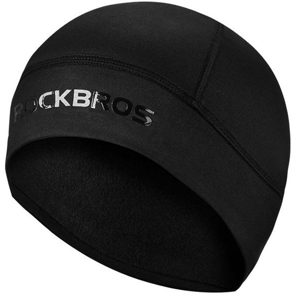 Czapka rowerowa zimowa dla dorosłych Rockbros YPP016BK. Czarne czapki męskie ROCKBROS. Za 49.90 zł.