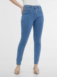 Orsay Dżinsy - Skinny fit - w kolorze niebieskim rozmiar: 36. Niebieskie jeansy damskie ORSAY. Za 48.50 zł.