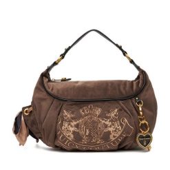 Torebka Juicy Couture. Brązowe torebki klasyczne damskie Juicy Couture, bez wzorów, bez dodatków. Za 419.99 zł.