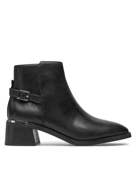 Aldo Botki Siraveth 13673350 Czarny. Czarne botki damskie Aldo, ze skóry, bez obcasa, na słupku, bez zapięcia. Za 589.99 zł.