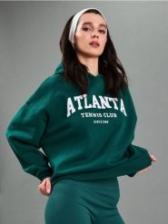 Bawełniana bluza z kapturem - zielony. Zielone bluzy z kapturem damskie Sinsay, l, z bawełny. Za 49.99 zł.