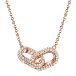 Glanzstücke München Naszyjnik srebrny srebro wysokiej próby Cyrkonia różowe złoto Naszyjniki 1 ct Damski. Czerwone naszyjniki damskie Glanzstücke München, pozłacane. Za 319.99 zł.