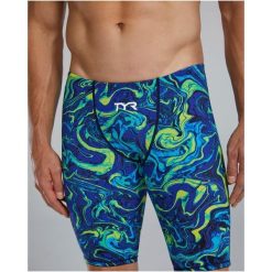 Spodenki pływackie męskie TYR Thresher Jammer - Hyperblitz. Niebieskie szorty męskie TYR, bez wzorów. Za 424.79 zł.