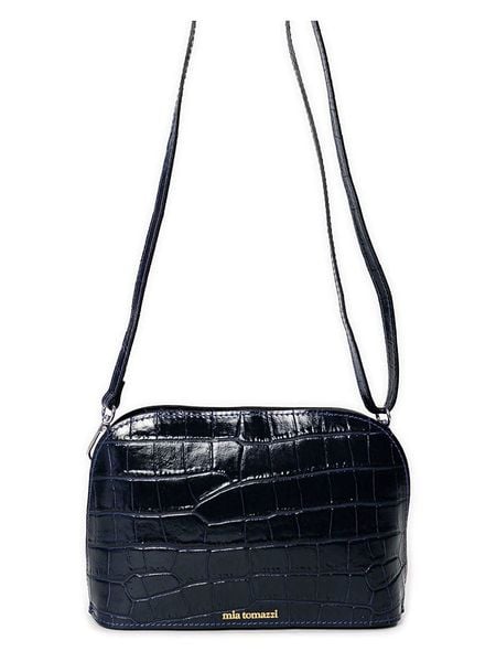 Mia Tomazzi Skórzana torebka "Avancinio" w kolorze granatowym - 24 x 17 x 9 cm rozmiar: onesize. Niebieskie torebki klasyczne damskie Mia Tomazzi, bez wzorów, z materiału, bez dodatków. Za 322.73 zł.