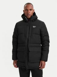 Reebok Kurtka zimowa RCC00077 Czarny Regular Fit. Czarne kurtki męskie Reebok, na zimę, m, bez wzorów, z syntetyku, bez kaptura. Za 449.99 zł.
