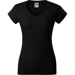 Koszulka Damska Z Dekoltem W Szpic. Czarne bluzki damskie ALDER, bez wzorów, casualowe, bez kołnierzyka, bez ramiączek. Za 58.99 zł.