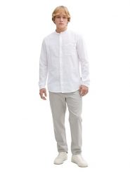 TOM TAILOR Denim Koszula - Slim fit - w kolorze białym rozmiar: M. Białe koszule męskie Tom Tailor Denim, m, bez wzorów, z bawełny, bez kołnierzyka, bez ramiączek. Za 70.41 zł.